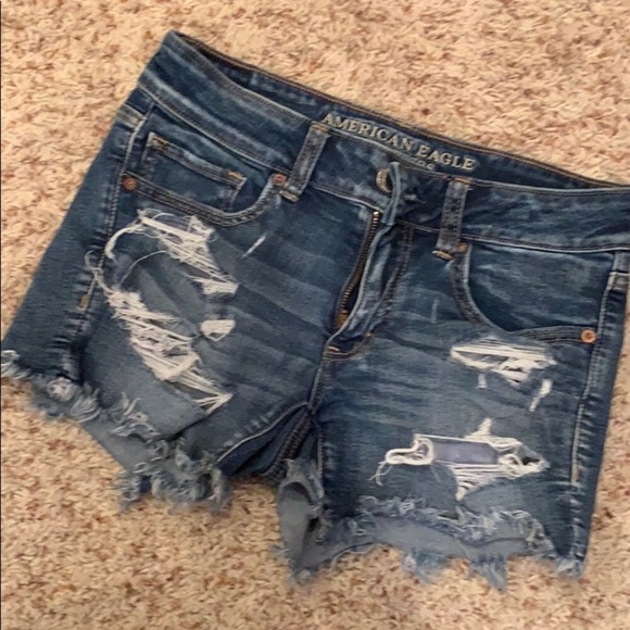 American Eagle Outfitters Pants - American Eagle Distressed Midi Shorts